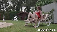 Mariskax big tit babe lucia love seduces the pool boy