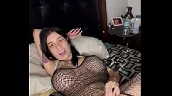 Biankita plays with fuck machine
